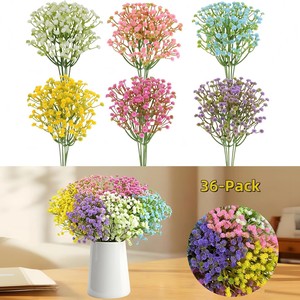 Flor Artificial de Plástico de Tallo Único Tipo Sentai para Decoración de Bodas y Hogar - Product Image 2