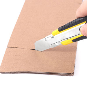 Cortador de herramientas manuales retráctil Foska, cuchillo utilitario con bloqueo de seguridad deslizante en el mango para acampar y cortar papel - Product Image 4