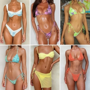 Conjunto <span class=keywords><strong>de</strong></span> Bikini <span class=keywords><strong>de</strong></span> 2 Piezas con Cuello Halter, Top y Braguita, <span class=keywords><strong>Ropa</strong></span> <span class=keywords><strong>de</strong></span> <span class=keywords><strong>Playa</strong></span> Sexy, Venta Caliente 2026, Envío Aleatorio a Bajo Precio - Product Image 5