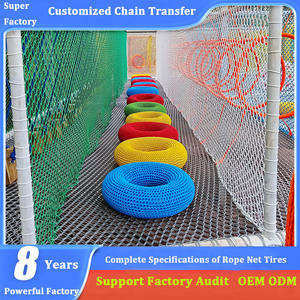 Set di Altalene e Amache Personalizzate in Nylon Colorato per Parchi Giochi al Coperto, Scuole, Giardini, Parchi Trampolino e Casette Gioco - Product Image 2