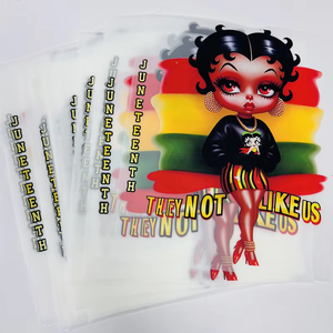 T-shirt en plastique plastisol avec logo, matériau PET avec transfert de chaleur lavable, logo personnalisé <span class=keywords><strong>Betty</strong></span> Sticker, transferts DTF, vente en gros - Product Image 1