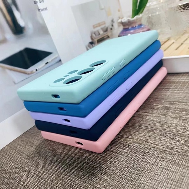 1:1 Original Liquid Silicone Case Shockproof Full Protective Mobile Phone Case for samsung S23Ultra xiaomi