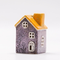 Céramique Petite Maison Table Ornement Vase Décor Printemps Collection Aromathérapie Bouteille Décor À La Maison