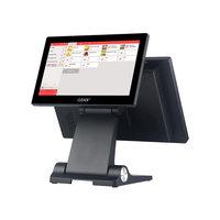Terminal Punto de Venta Directo de Fábrica, Pantalla Táctil Capacitiva Dual de 15.6 Pulgadas, Caja Registradora con Pantalla para el Cliente, Sistema POS Todo en Uno