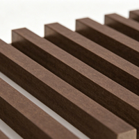 Panel de Pared WPC para Interiores, Panel de Pared Acanalado WPC, Paneles de Pared WPC con Acabado de Madera