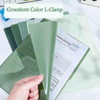 Porte-documents en plastique épais imperméable en forme de L, format A4, organisateur personnalisé avec logo, porte-documents de bureau