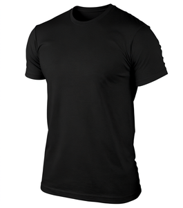 Camiseta Deportiva Negra de Secado Rápido para Hombre, con Logotipo Personalizado, Transpirable, de Manga Corta y Cuello Redondo, para Correr Maratones - Product Image 2