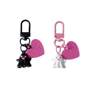 <span class=keywords><strong>Porte</strong></span>-clés fantôme noir et blanc en alliage, best-seller, pendentifs pour sacs à dos, accessoires, style <span class=keywords><strong>couple</strong></span>, <span class=keywords><strong>porte</strong></span>-clés pour meilleur ami - Product Image 5