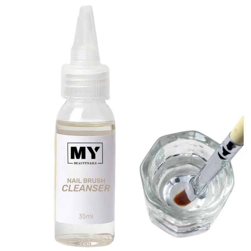 MyBeautyNails Factory Price Private Label 35ml Acrylic Pen Cleaner Jelly Nails Gel Nail Brush Cleaner Liquid