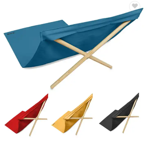Lettino relax senza sabbia reclinabile lettino pieghevole portatile da esterno in tela di <span class=keywords><strong>legno</strong></span> tappetino da spiaggia pieghevole sedie da <span class=keywords><strong>mare</strong></span> con schienale - Product Image 3