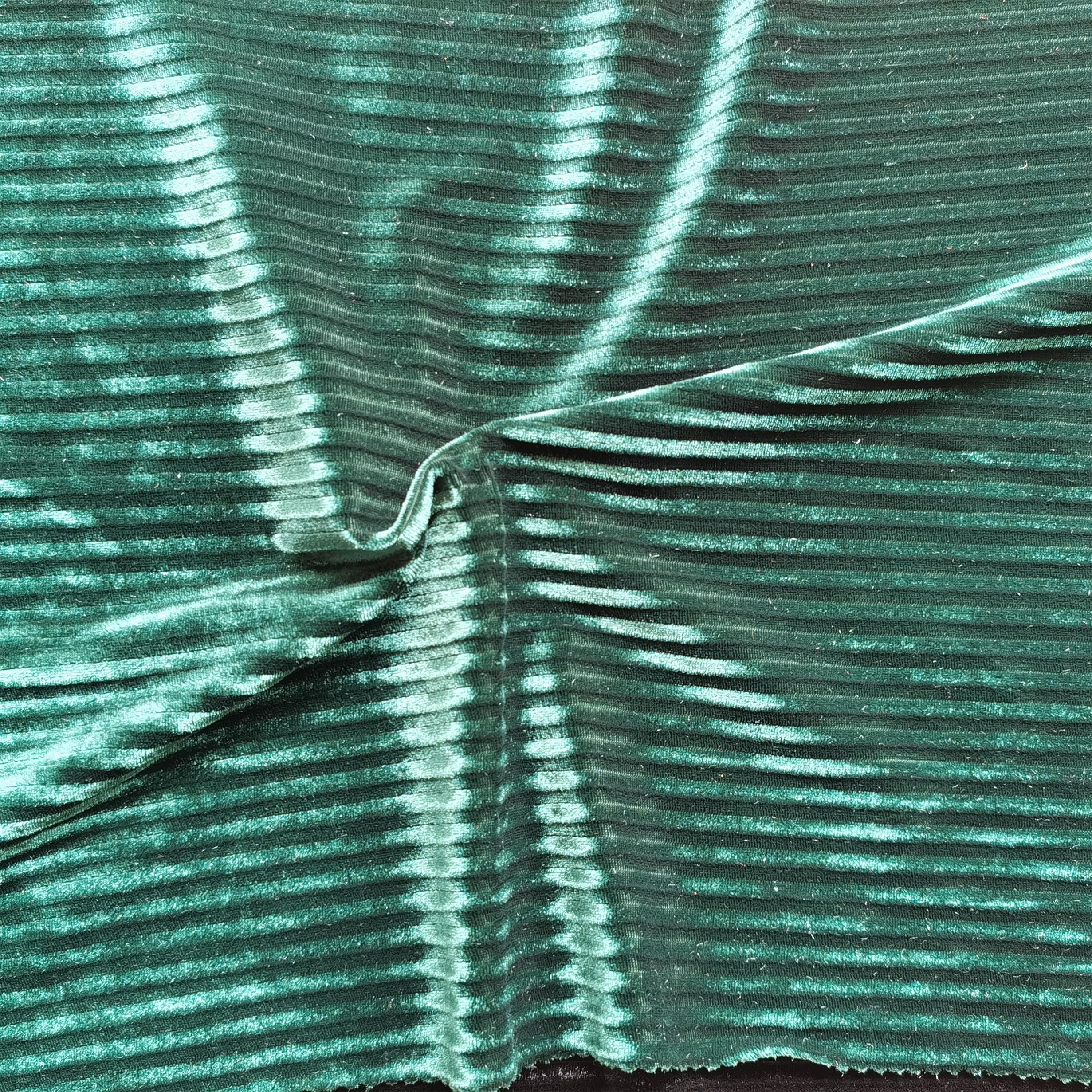 Хорошая qualitty полосатая бархатная ткань/7X7 корейский бархат 95% полиэстер 5% спандекс бархат