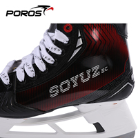Patins à glace professionnels POROS, coque rigide, senior/junior, pour entraînement et compétition, origine Hebei