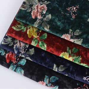 Usage domestique personnalisé en usine, rembourrage de vêtements 2.8M de largeur multicolore tissu de velours doux rideau tissu de velours de soie/ - Product Image 6