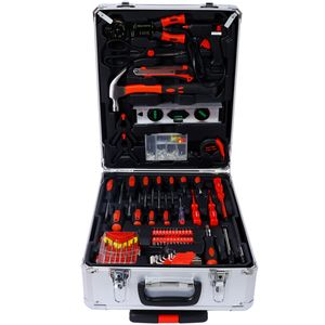 899pcs Silver Home Repair Tool <b>Set</b> Kit Men's Toolbox 4 Drawers for General Household Maintenance Garden Homeowner Handyman 899-p - Product Image 4
