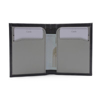 Dompet Pria Kulit Asli Tipis Khusus Anti RFID Model Lipat Pendek Multi Slot Kartu Grosir OEM