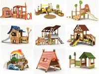 Tobogán de Madera para Exteriores de Alta Calidad Flyingkids con Madera de Sophora para Guardería