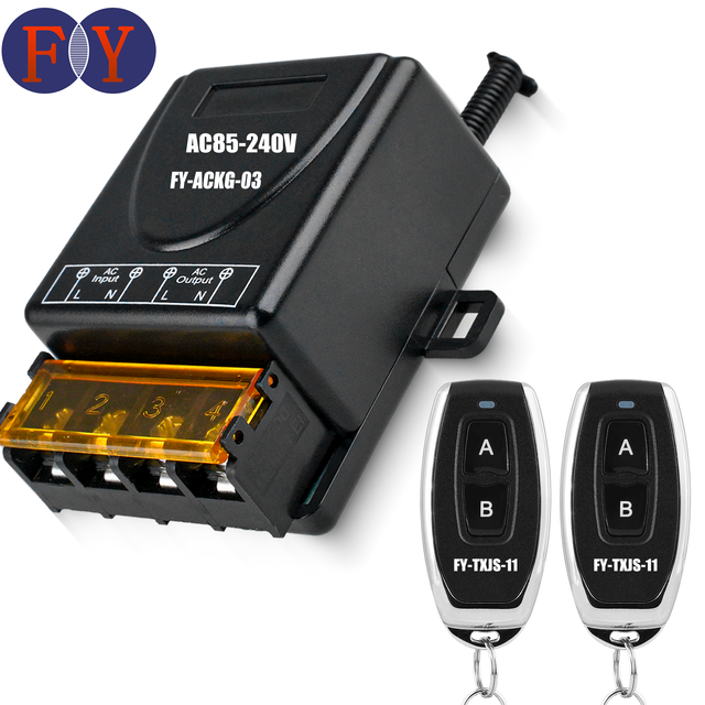 Hot Sale 433MHz RF Learning Code Remote Control Kit Automatic for Smart Home Use Fan Light Switches Wireless Controller Included