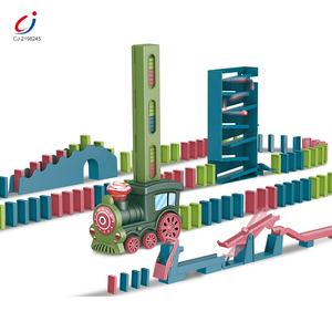 Juego Educativo de Construcción con Bloques Eléctricos Automáticos, Juguete de Tren de Dominó con Bolas Rodantes - Product Image 6