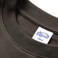 Camiseta de Manga Larga con Cuello Redondo YKH 245GSM para Otoño, Logotipo Personalizado, Cuello Redondo Extra Grande, Camiseta de Secado Rápido para Hombre