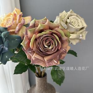 Monets Künstliche Rosen 78cm Plastik Hochzeitsdekoration Heim-Deko Outdoor Fotografie-Requisiten - Product Image 3
