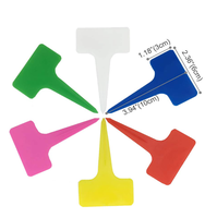 Étiquettes de jardin en plastique PP imperméable épaisses et améliorées, type T, 10x6 cm, 1 mm d'épaisseur, marqueurs de plantes pour pépinière