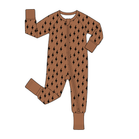 Opvouwbare wantjes met voetjes, bamboe baby romper, dubbel gecombineerde rits slaappak, zacht, CPC en CPSIA gecertificeerd, op maat gemaakt