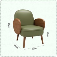 Minimalistische Nordische Esszimmerstühle Hotel Villa Café Wohnzimmermöbel Stoff Rattan Freizeit Holzsofa Sessel