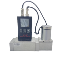 Compteur de gaz thermique miniature à débit de précision avec vannes à boisseau sphérique, pour gaz, air et vapeur