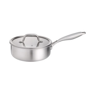 <span class=keywords><strong>Casserole</strong></span> en acier inoxydable, construction tri-couche, <span class=keywords><strong>compatible</strong></span> four et lave-vaisselle, couvercles en verre, ustensiles de cuisine en gros, <span class=keywords><strong>casserole</strong></span> de cuisson robuste - Product Image 1