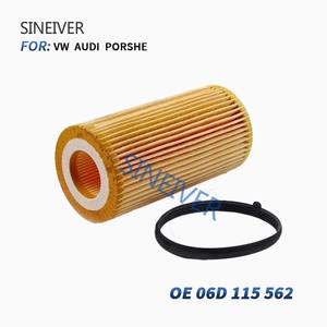 Filtro de aire para Audi A1 A3 A4 1,4/2.0TDI 2007-2016 y <span class=keywords><strong>A6</strong></span> Auto Parts OEM 06D115562 06D115562C Filtro de aceite de papel de motor - Product Image 4