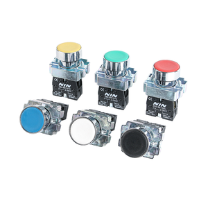 22mm Custom Self-Resetting Toggle <b>Switch</b> Green Momentary <b>Push</b> <b>Button</b> 1NO 1NC 10A IP65 Waterproof Plastic AC380V DC250V - Product Image 1