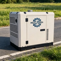 Générateur diesel silencieux à onduleur 5-7KW, portable, type boîte, 220V, ATS AVR, faible bruit, pour yacht, maison, alimentation de secours d'urgence