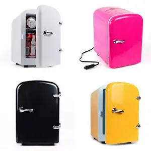 Mini geladeira de carro personalizada, cor personalizada para maquiagem pequena geladeira