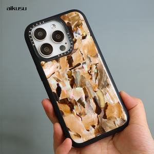 Funda de Teléfono Personalizada de Nácar, Funda de Teléfono Celular Magnética de Lujo de Diseño Mate de TPU para iPhone 16 15 14 13 Pro Max - Product Image 6