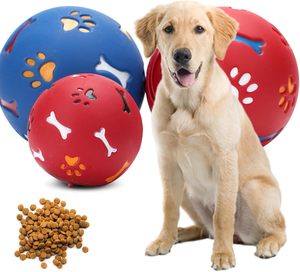 Palla per animali domestici IQ Treat, giocattolo interattivo per la distribuzione di cibo per cani, giocattoli Puzzle da masticare per cani - Product Image 2
