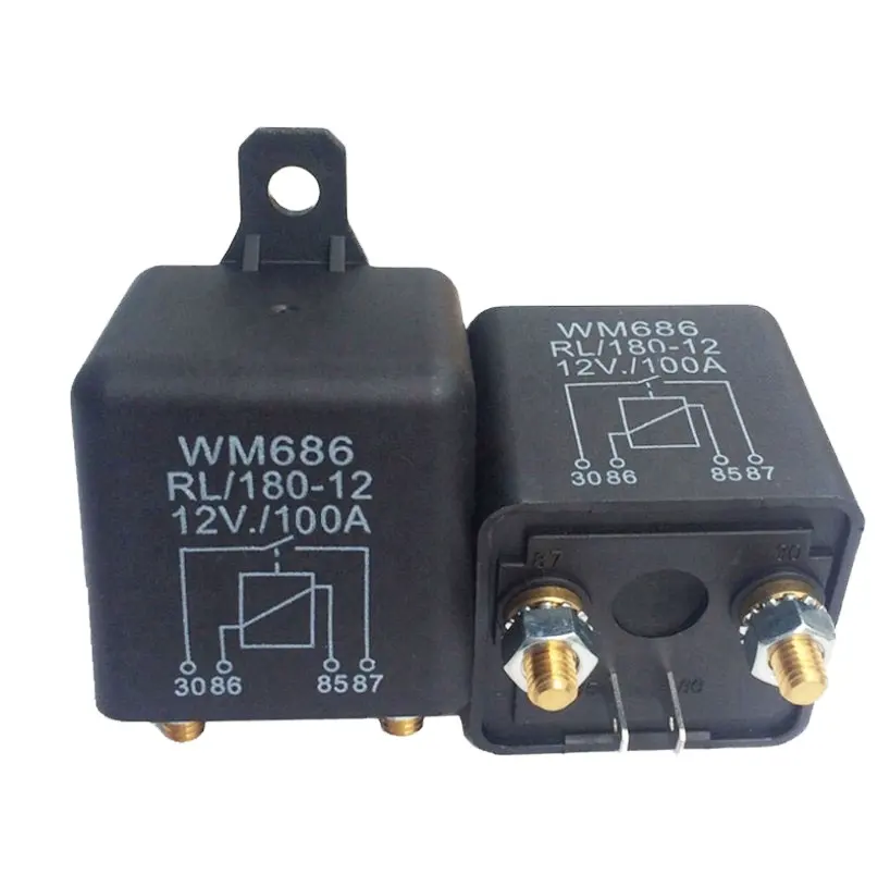 WM686 12V Auto Relais 4 Pin Normaler weise offenes Hochleistungs-Autos tart relais 100A