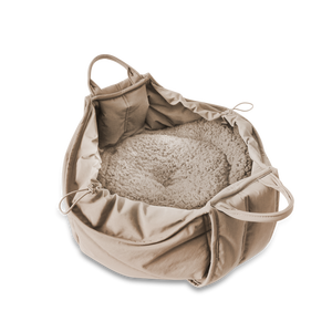 Bolsa de transporte portátil multifuncional para mascotas para cama de asiento de coche con cojín desmontable para perros pequeños y medianos, bolsa de transporte para gatos grandes - Product Image 1