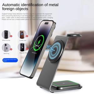 2025 नए उत्पाद 3-इन-1 चुंबकीय वायरलेस चार्जिंग स्टेशन यात्रा डॉक के लिए यात्रा डॉक 17 16 15 14 13 12 12 - Product Image 5