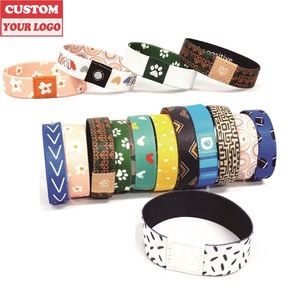 Polyester Tùy Chỉnh Đàn Hồi Vải Ban Nhạc Cổ Tay Với Logo 2024 Hot Bán Thăng Hoa In Dây Đàn Hồi Cho Vòng Đeo Tay - Product Image 5