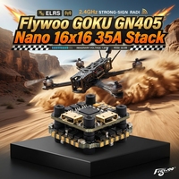 Flywoo GOKU GN405 Nano 16x16 35A Stack STM32F405 BS35A 4in1 2-6S ESC SPL06 Baro 16MB Blackbox 6 UART 4x LED untuk Micro FPV