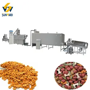 Autoautomatische Sunward-Pelletherstellungsstation mit großer Ausbeute im Maßstab 800-1000 KG/Std. für Tiernahrungssinken und schwimmendes Fischfuttermittel
