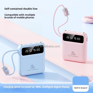 Nuovo Prodotto di Fabbrica: Power Bank Portatile da 10000mAh con Cavo Tipo C, Mini Power Bank da 5000mAh - Product Image 3