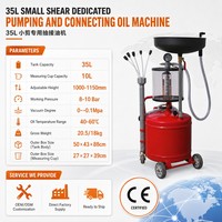 Extracteur d'huile pneumatique 35L en gros, directement de l'usine chinoise, mini-pompe de vidange d'huile à air comprimé, homologué CE