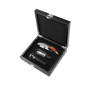 Tire-bouchon individuel personnalisé avec bouchon Ouvre-bouchon de qualité alimentaire avec outil de bouchon Coffret cadeau Tire-bouchon avec bouchon à vin <span class=keywords><strong>Kit</strong></span> de 3 - Product Image 3