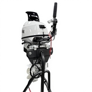 Moteur hors-bord 4 temps 25 CV F25SWTHC2 de couleur blanche, neuf, de haute qualité, prêt à être expédié, avec un axe de 20 pouces et une garantie d'un an. - Product Image 1