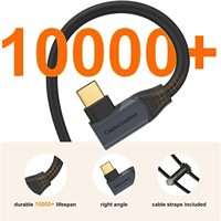 Câble USB 3.1 Gen1 à 90 degrés CableCreation, prix usine, coque en aluminium, transfert de données 5 Gbps, pour jeux VR