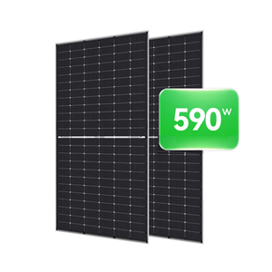 Paneles Solares Bifaciales Fotovoltaicos Negros de Alta Eficiencia con Doble Vidrio, Paneles Solares de Techo de Doble Cara - Product Image 4