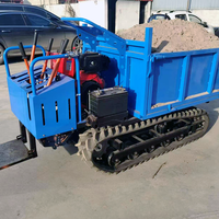 Dumper chenillé articulé Xingzhou 3-5 tonnes, nouveau moteur diesel, chenilles en caoutchouc, mécanisme de levage hydraulique en acier inoxydable pour