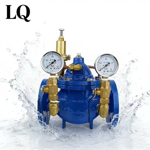 200x Pilot Type Hydraulische Druk Reduceerventiel Verstelbare Gietijzeren Waterregelklep Dn100 - Product Image 2