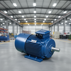 Motor Trifásico de CA Weg W22 de 4 Polos, Bajo Ruido, 1500 RPM, Montaje con Pies de Brida, Carcasa de Aluminio/Hierro Fundido, 110 kW 125 HP - Product Image 2